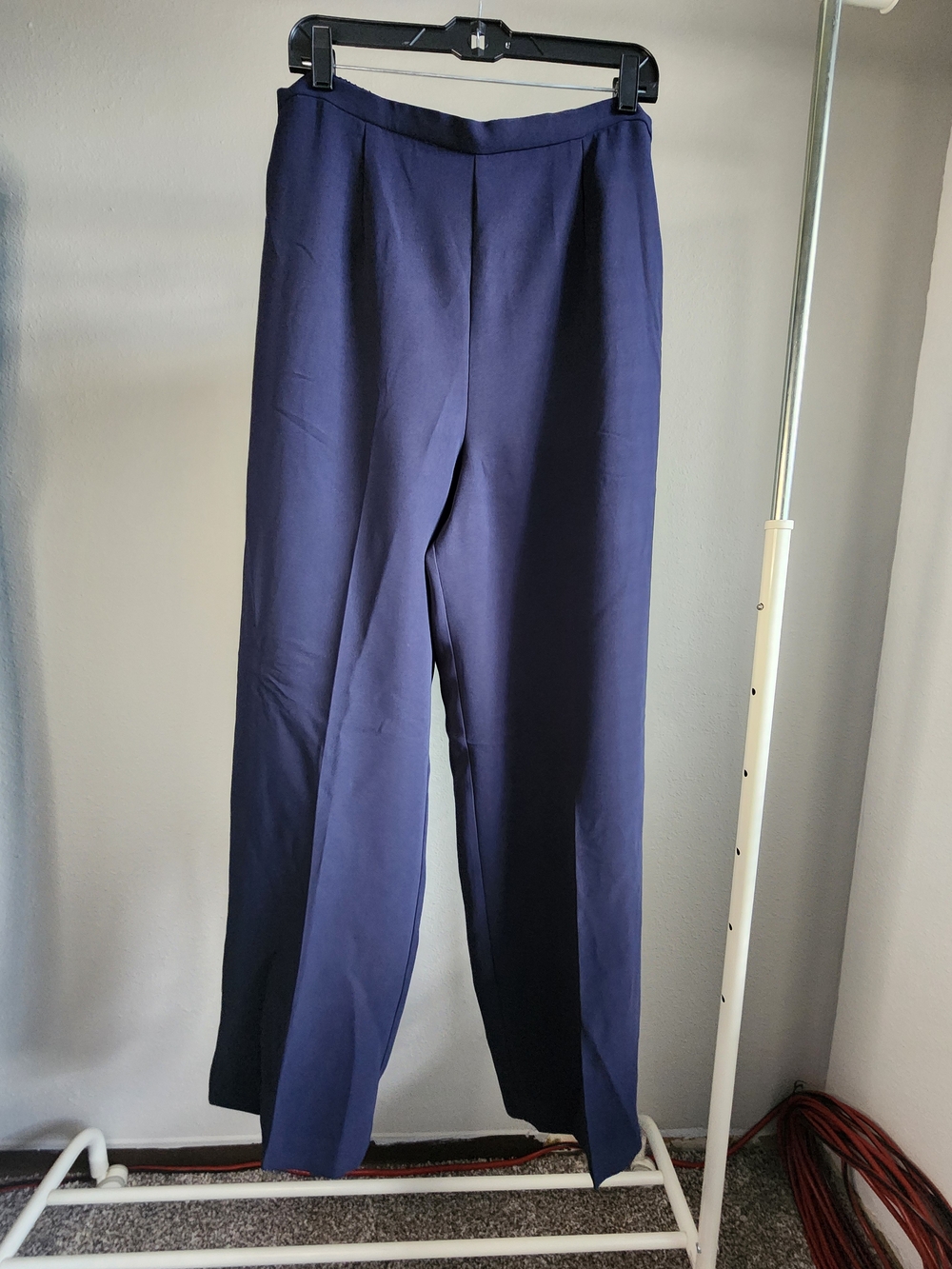 Source Unknown Navy Wide-Leg Trousers